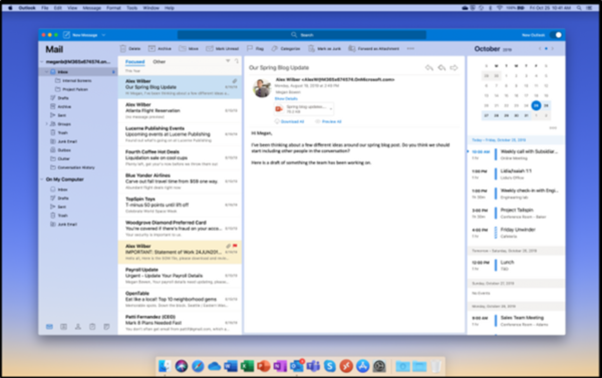 microsoft outlook for mac support